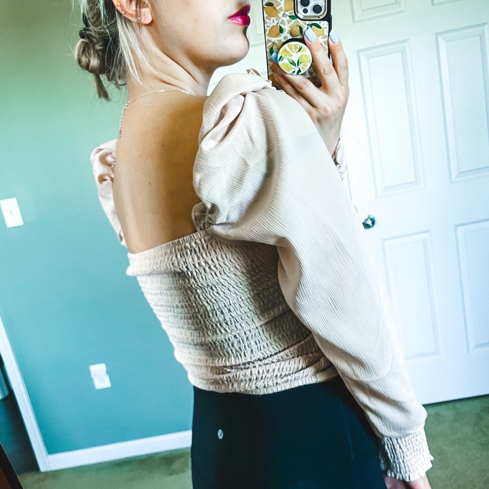 Astr Ruched Blouse Small